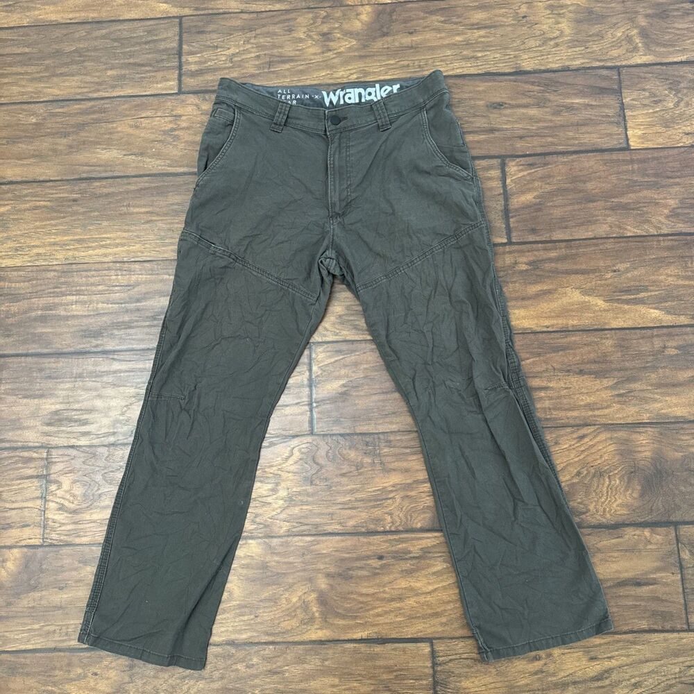 Wrangler All Terrain Gear Cliffside Utility Pants Mens 34x30 Gray Hiking ATG